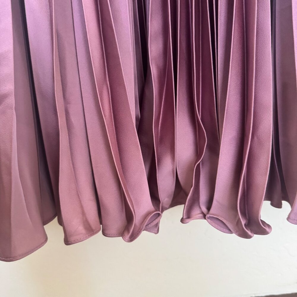 Azazie One-Shoulder Maxi Dress in Mauve - Picture 7 of 16